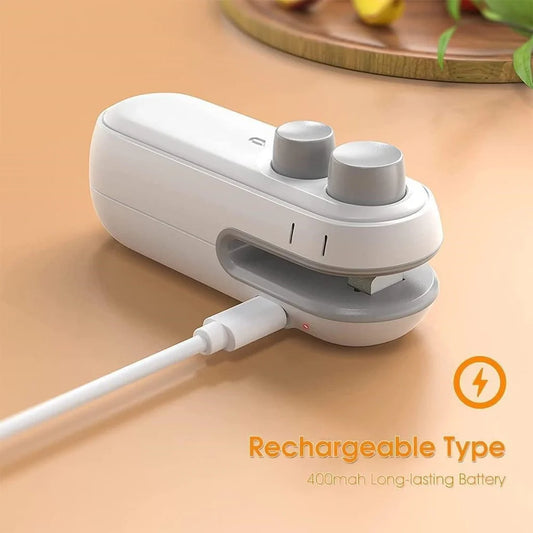 Portable Mini Sealing Machine – Rechargeable Bag Sealer & Cutter for Kitchen & Travel