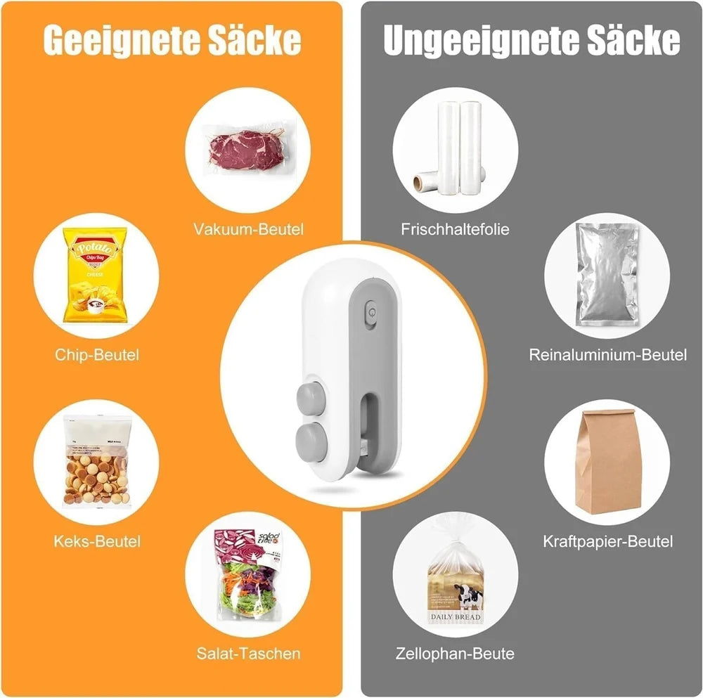 Portable Mini Sealing Machine – Rechargeable Bag Sealer & Cutter for Kitchen & Travel