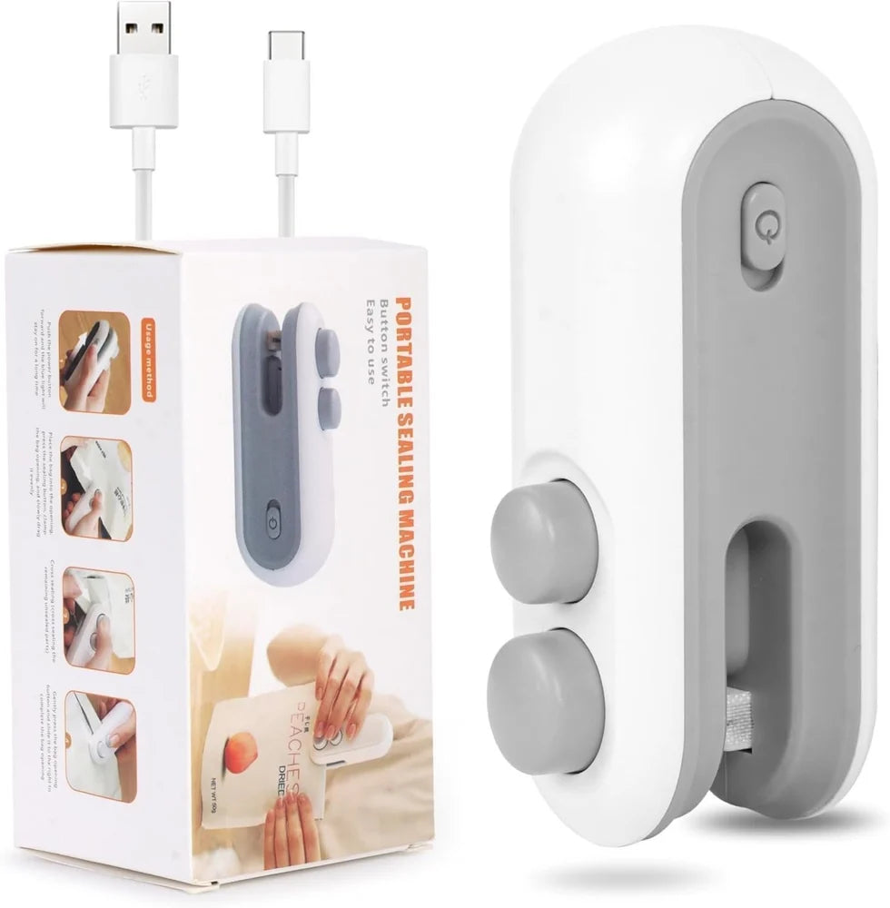 Portable Mini Sealing Machine – Rechargeable Bag Sealer & Cutter for Kitchen & Travel