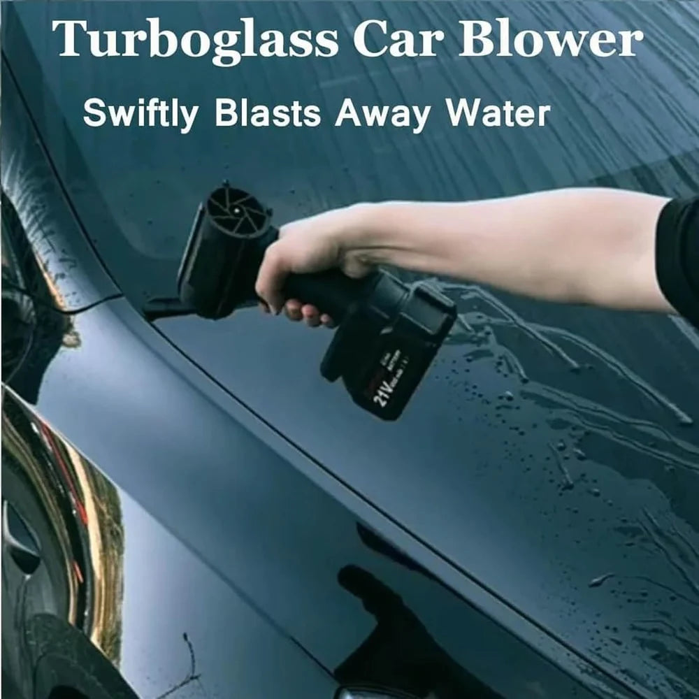 Turboglass Car Blower | Portable Cordless Car Dryer | Handheld Cordless Blower Air Blower (Cordless)