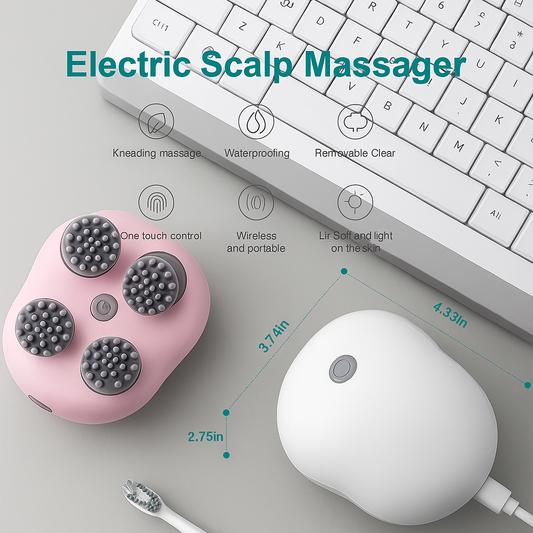 Electric Scalp Massager Electric Head Massager Rechargeable Scalp Massager