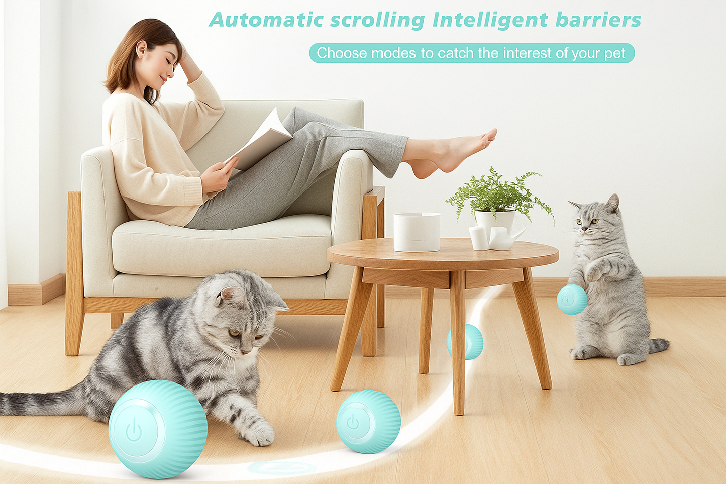 Automatic Pet Teasing Ball